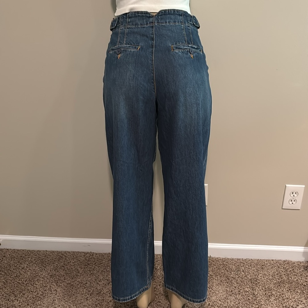 Pilcro The Pleated Baggy Jeans size 26P - Picture 12 of 13